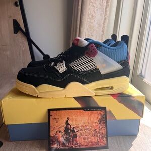 UNION LA X JORDAN 4 RETRO 'OFF NOIR' Brand New worn once